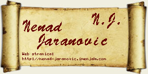 Nenad Jaranović vizit kartica